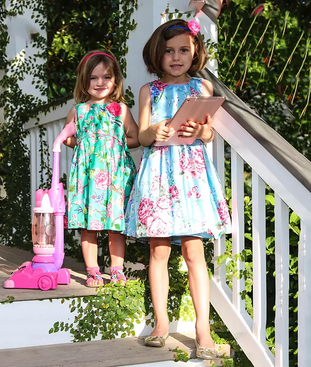 girls on porch