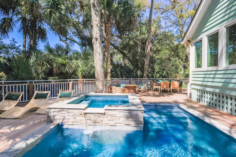 beach house with pool