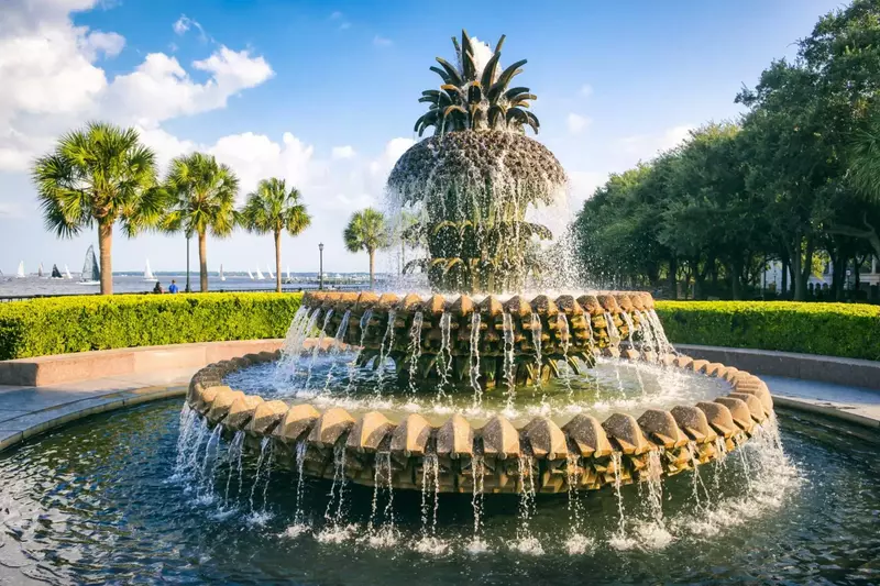 Visit the waterfront park and discover why Charleston is nuts about pineapples!