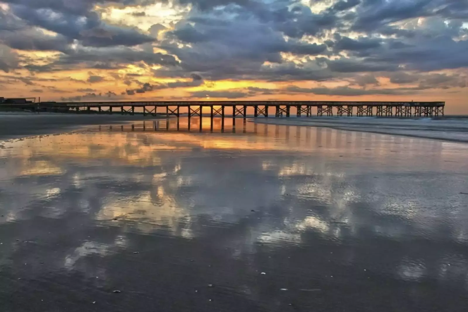 Isle of Palms beach at sunrise.