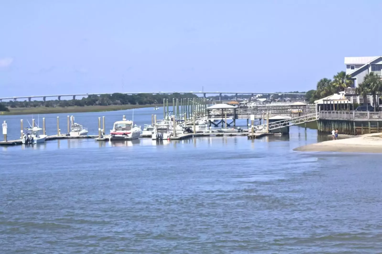 Boating abounds, here on Sullivan's Island