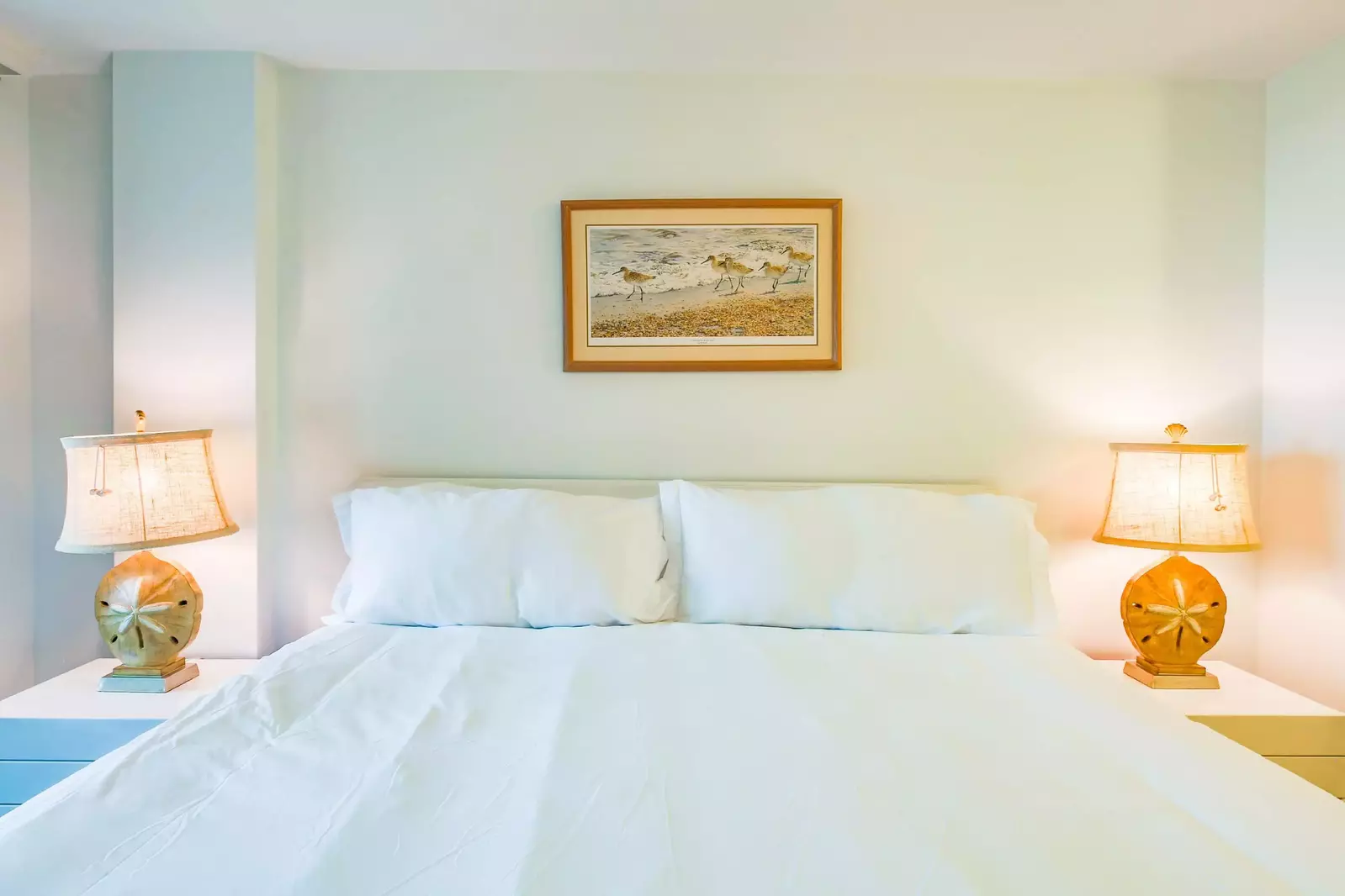Each of the beds will be made in advance of your arrival with freshly laundered sheets.