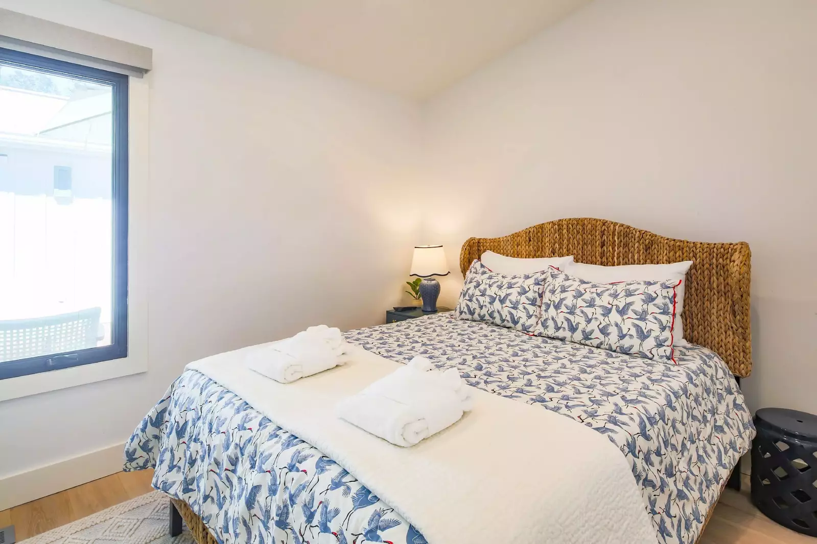 Each of the beds will be made in advance of your arrival with freshly laundered sheets.