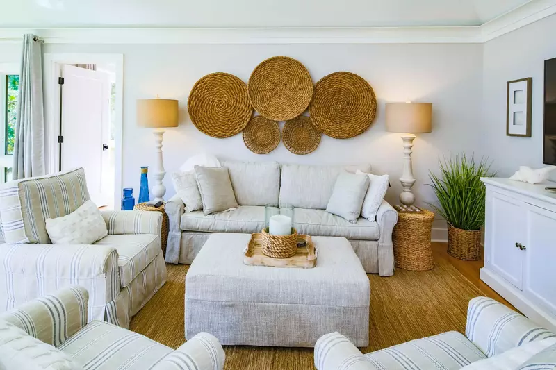 There's plenty of room within the living room for you and your guests to spread out & relax.