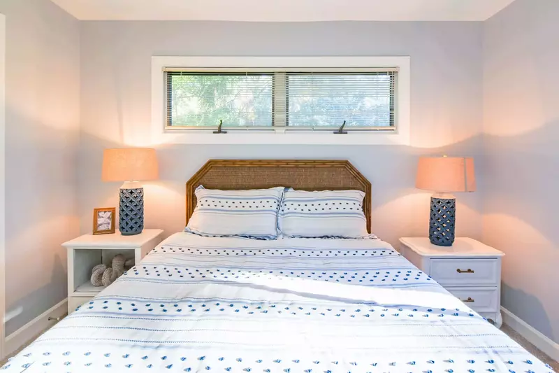 The queen suite receives wonderful natural light.