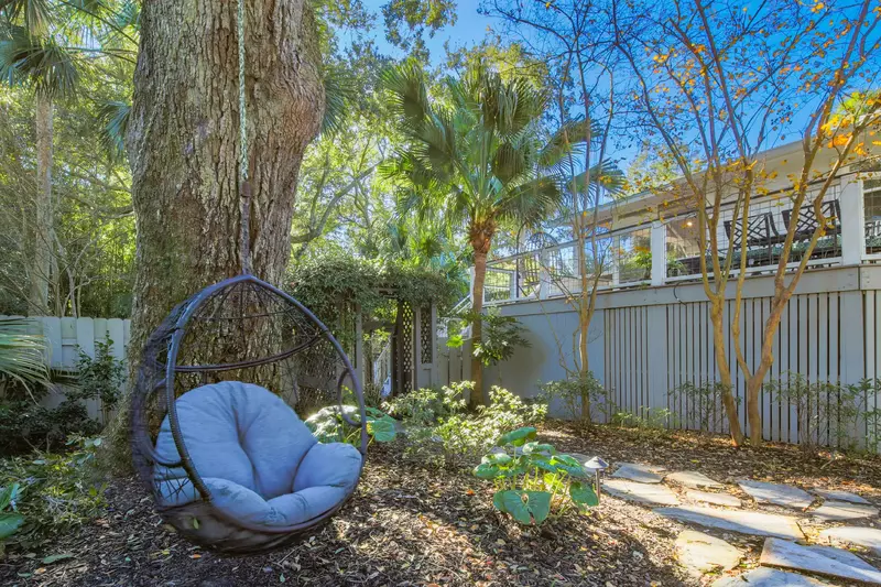 Want to read, take in the fresh seaside air or just be?  Check out our swing chair in the side yard.