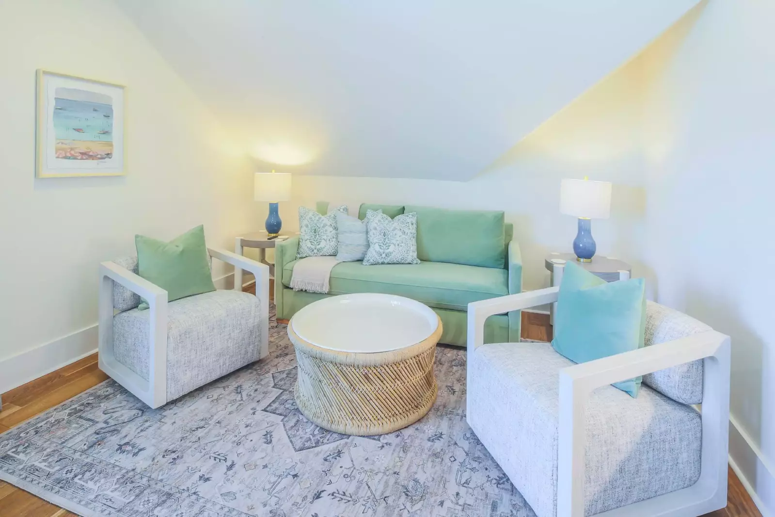 The Jack & Jill bathroom is also accessible from the family room.