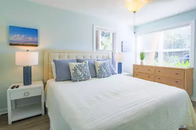 The master suite features wonderful natural light.