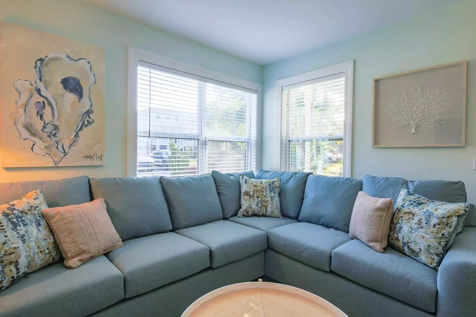 This is the perfect spot to curl up up with a good book or your morning coffee.