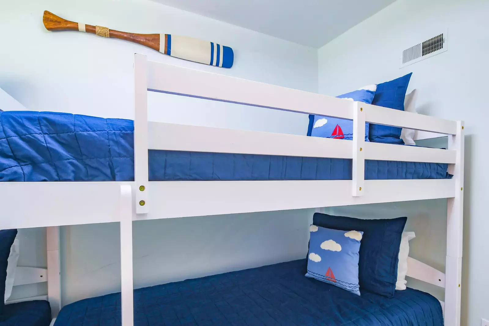 Each of the beds will be made in advance of your arrival with freshly laundered sheets.