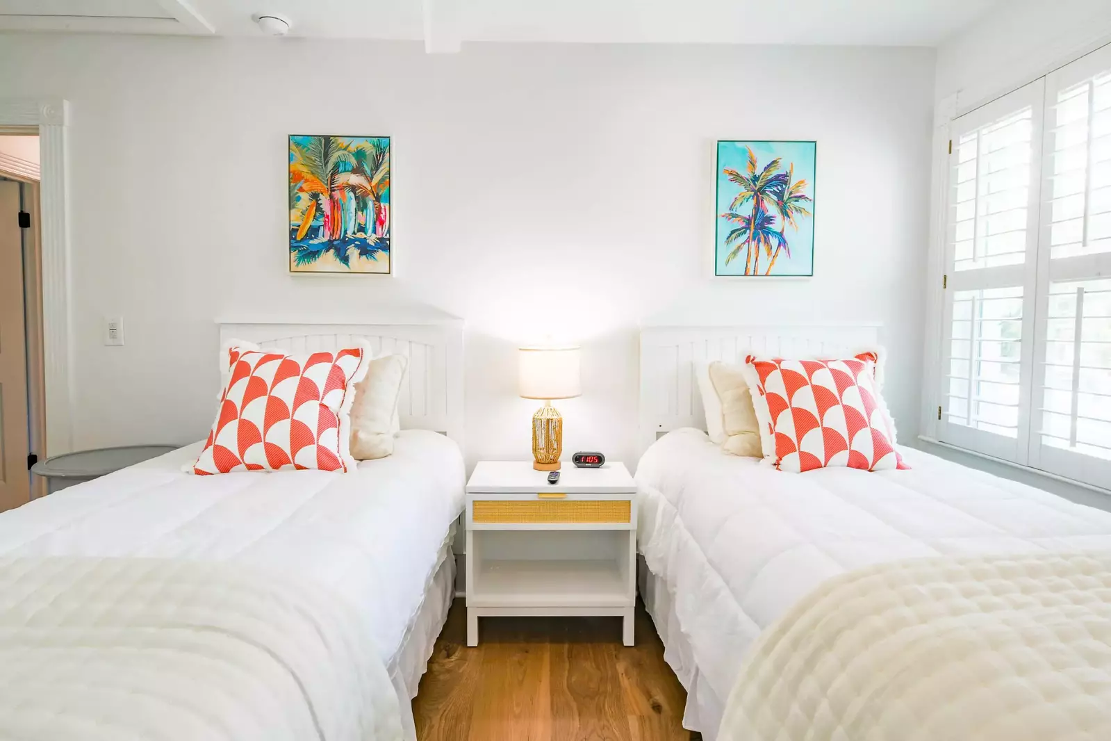 Each of the beds will be made in advance of your arrival with freshly laundered sheets.