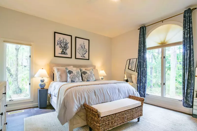 Each bedroom features new flooring and new furniture.