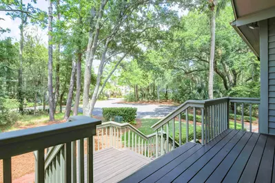 Burroughs Hall is located within a quite cul-de-sac filled with live oaks, palmetto trees and pine trees.