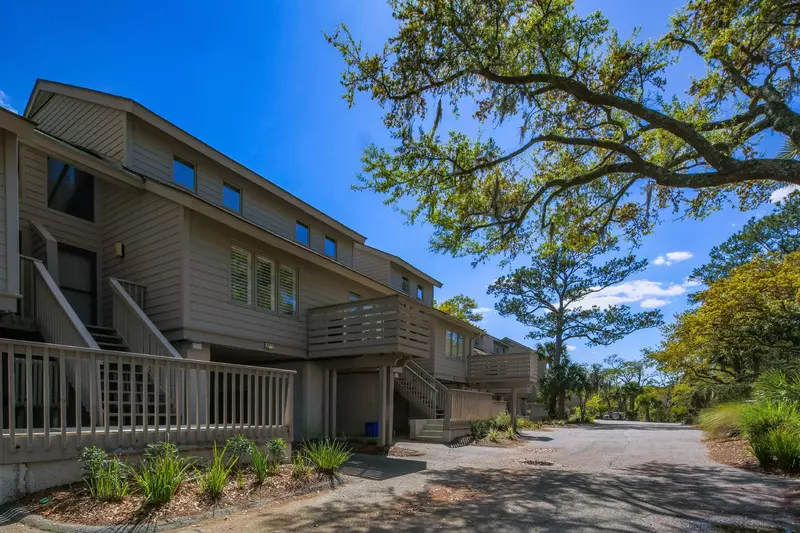 Take the exterior staircase from the carport area to the front door of Creek Watch.