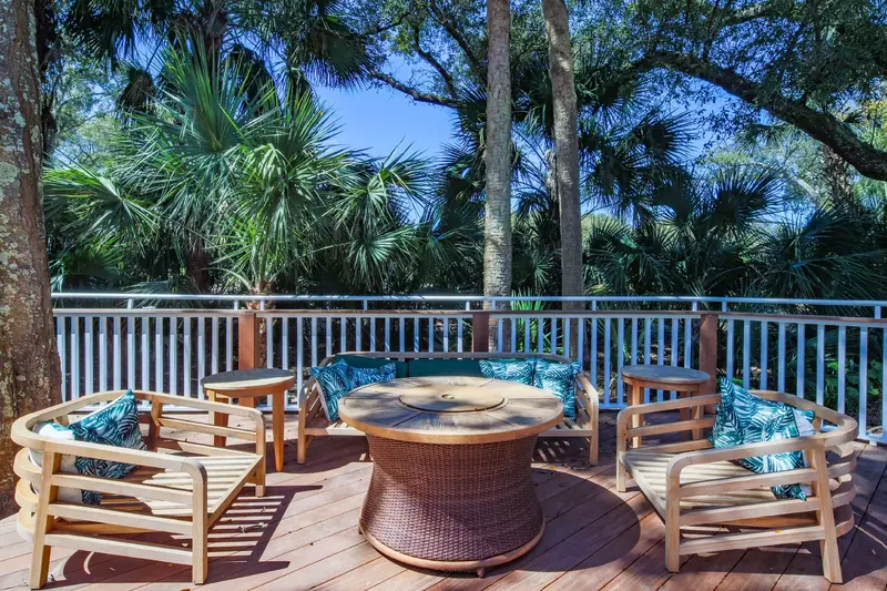 This is a great spot for your morning coffee or evening beverage.