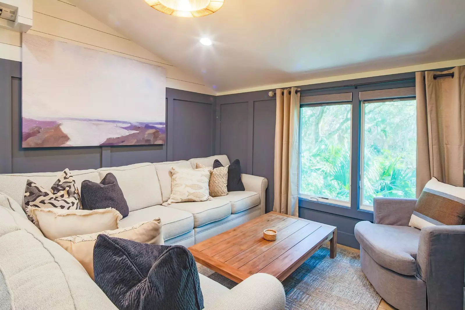 This den is located on the second floor in between the bunk bedroom and twin bedroom.