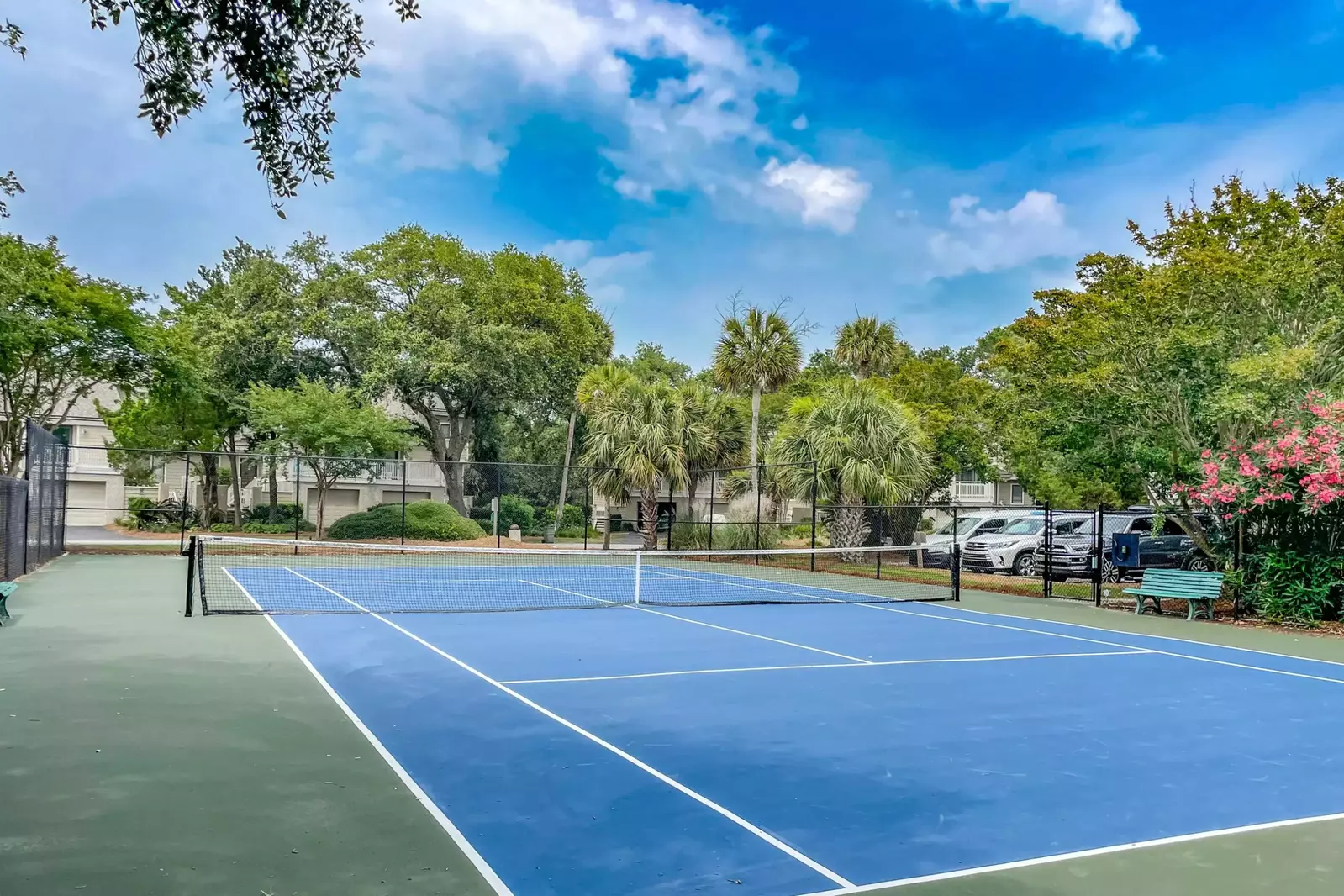 The Fairway Dunes tennis court, pickle ball courts and basketball court have recently been renovated & resurfaced.