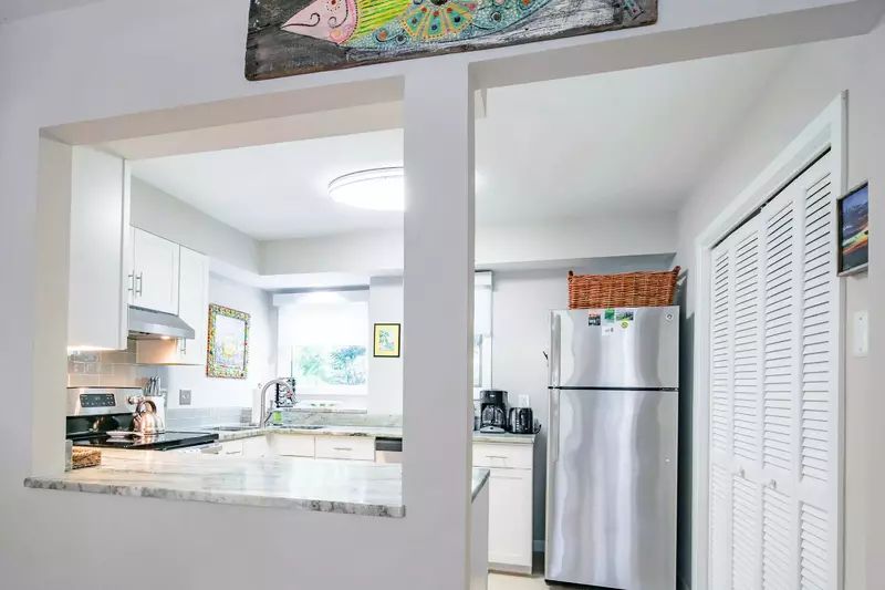 There's plenty of room to prepare your meals within the kitchen.