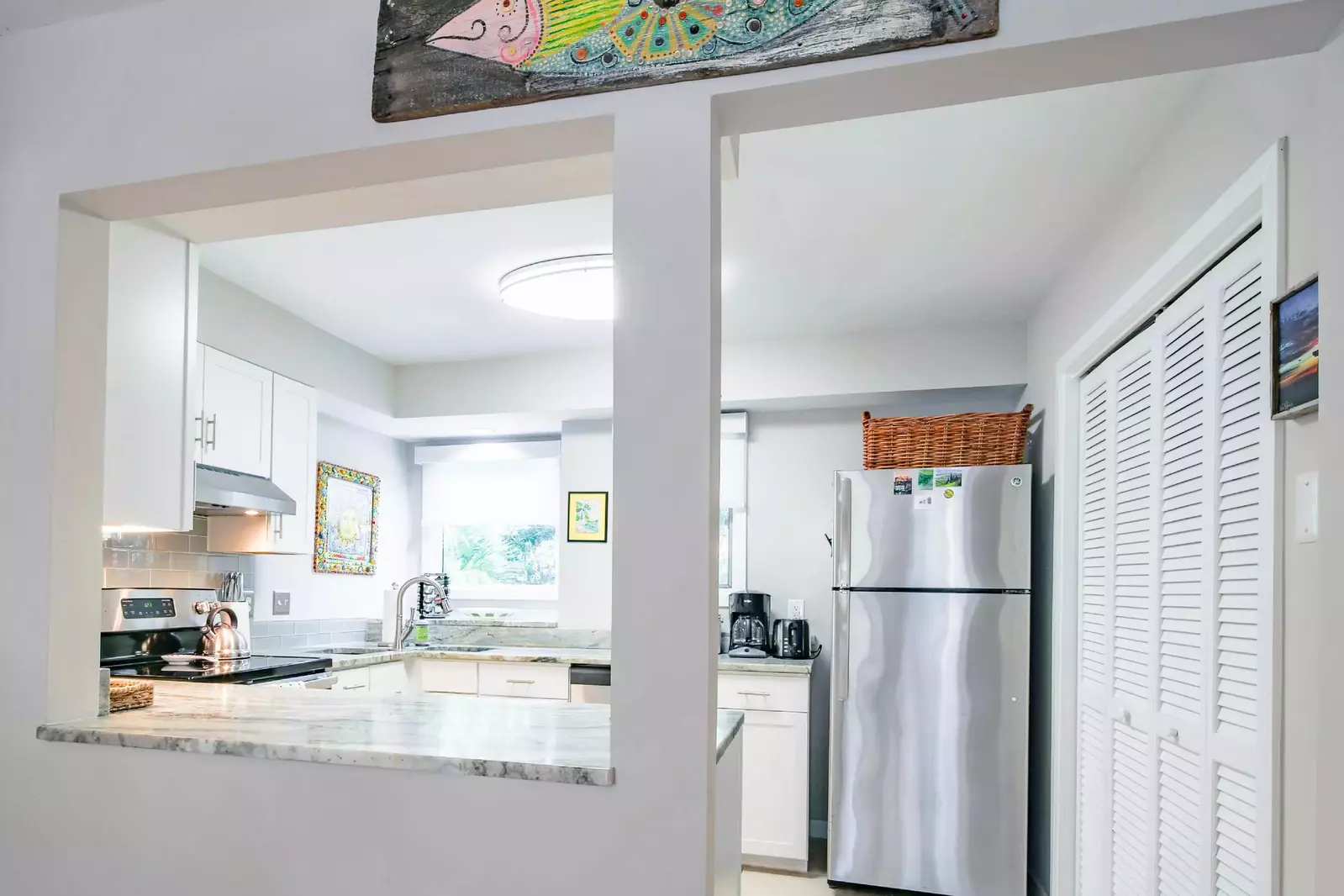 There's plenty of room to prepare your meals within the kitchen.