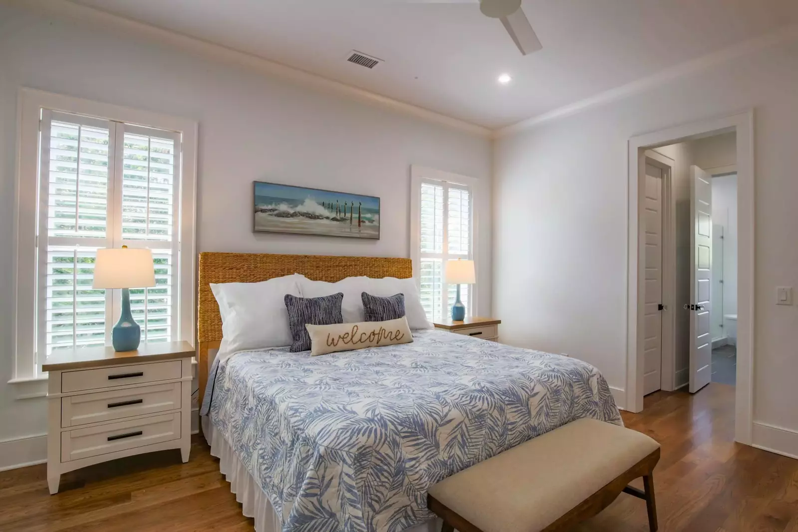 The second master suite is located on the upper level of the home.