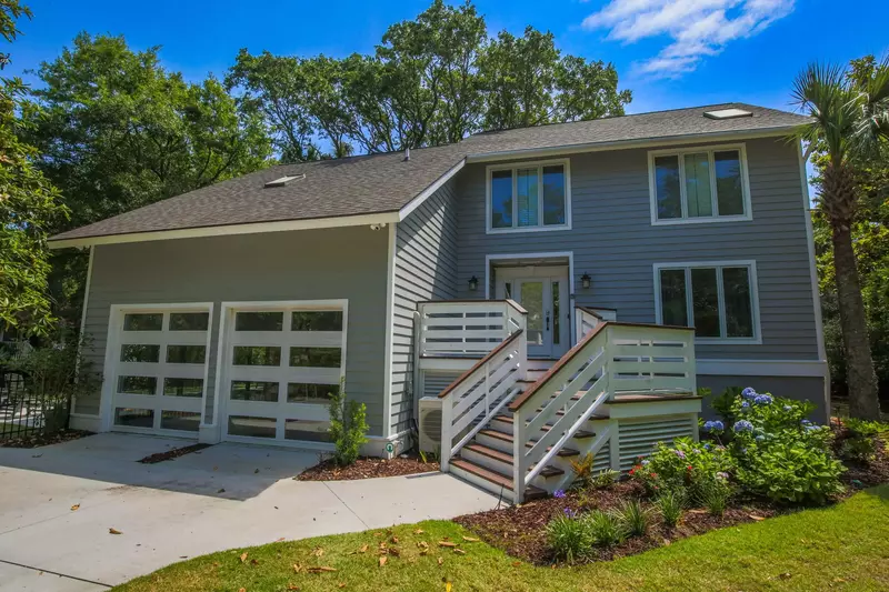 The Lazy Palm is a two story home within Wild Dunes Resort.