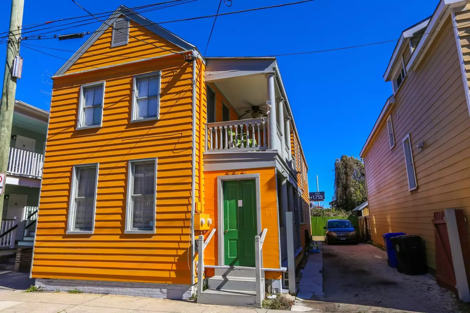 Gertie's Downtown is located on the front half of a duplex.
