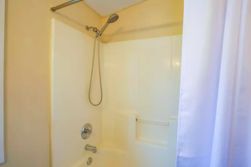 There is a also a shower/tub combo in the master bathroom.