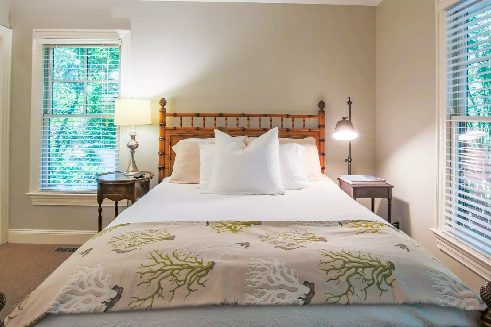 Each of the beds will be made in advance of your arrival with freshly laundered sheets.