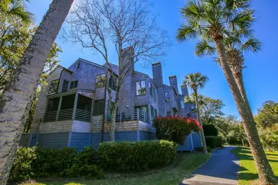Laguna Operetta is a corner unit within the Windswept community with both a back deck and a screened porch.