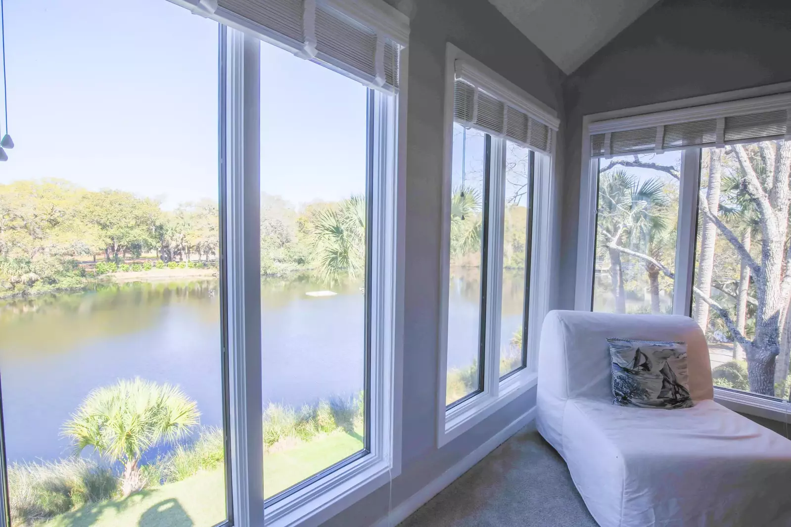 Here is the view from the seating area in the master suite.