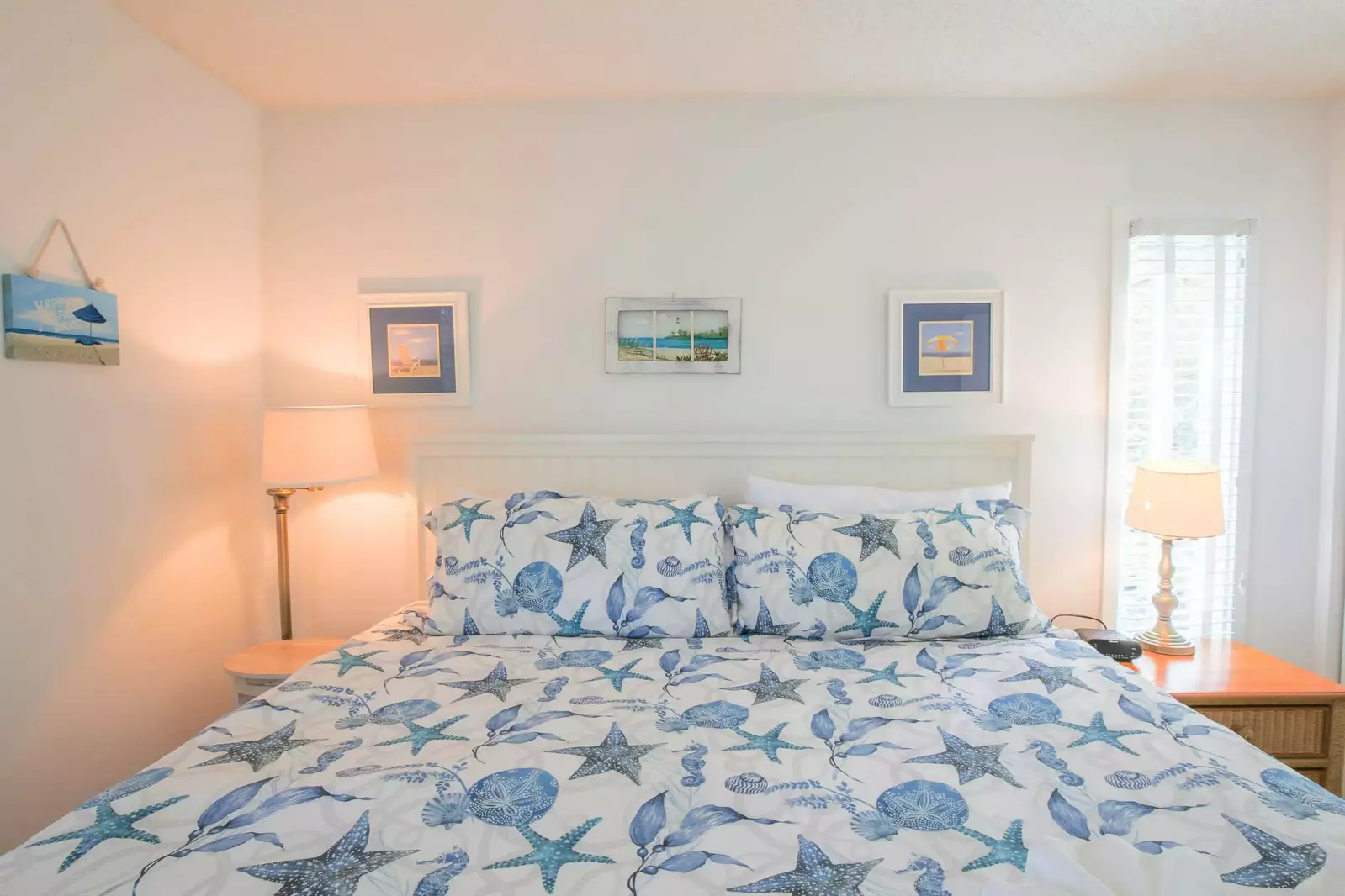 Each of the beds will be made in advance of your arrival with freshly laundered sheets.
