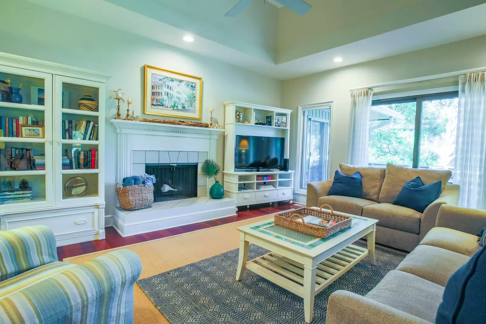 Surfscoter is a comfortable beach home with multiple gathering areas.