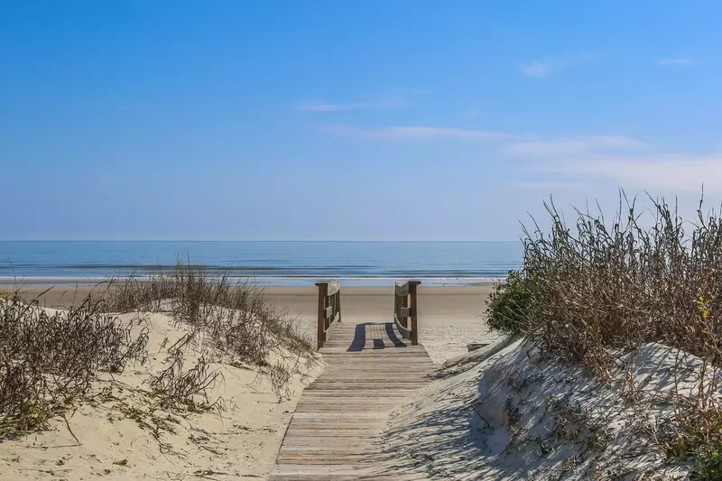 Follow the beach access point to access Kiawah Island's renowned beach.