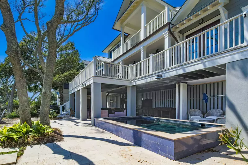 The Sea Dream private pool is also located on the home's patio.