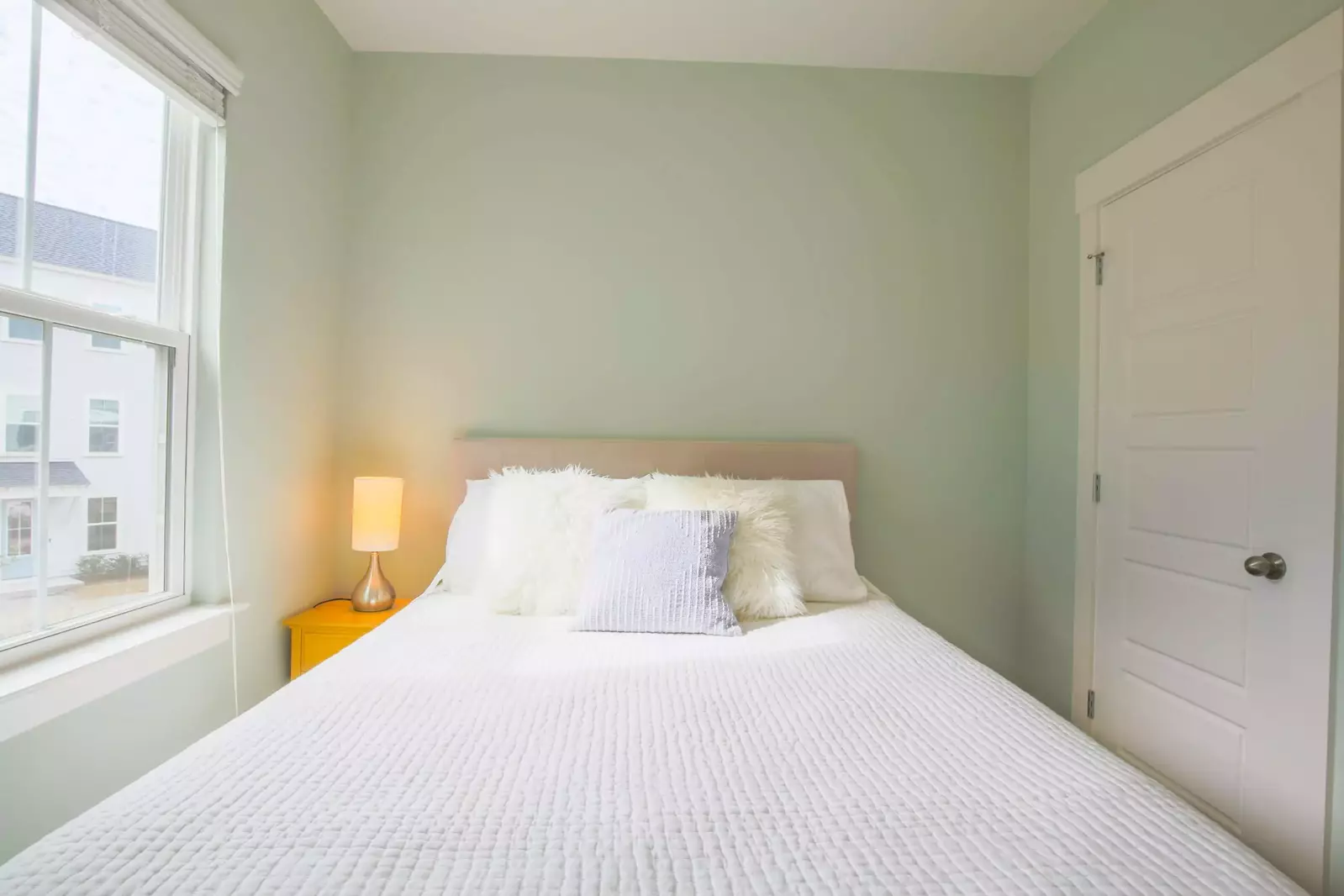 All three bedrooms are located on the home's second floor.