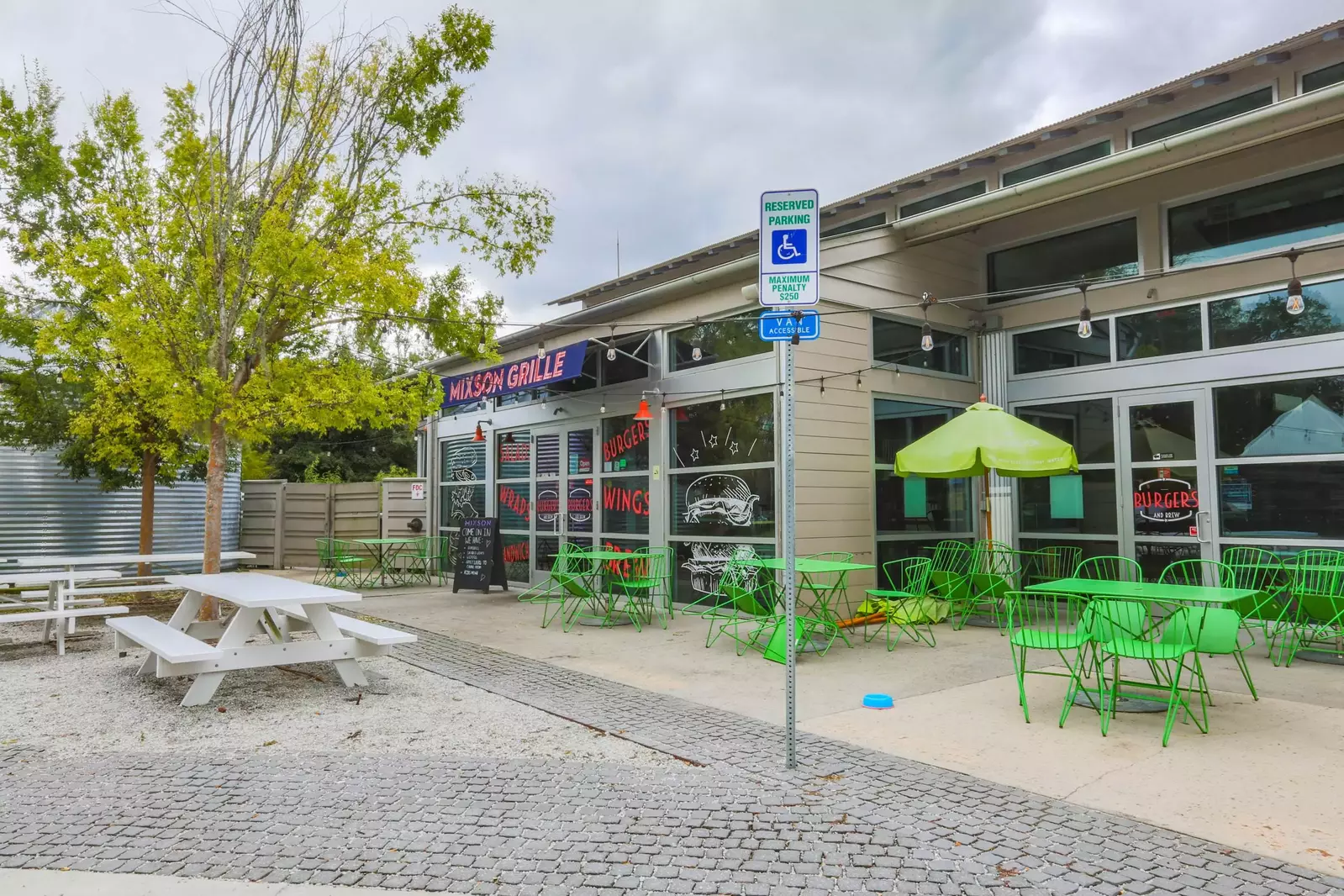 The Mixson Grille is a burger & wing restaurant that is also within walking distance of the home.