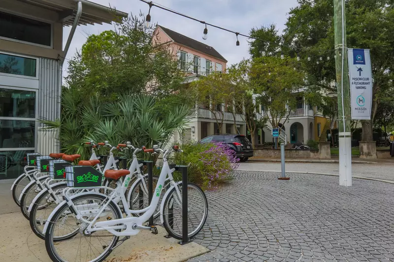 Bike rentals are available within the neighborhood.