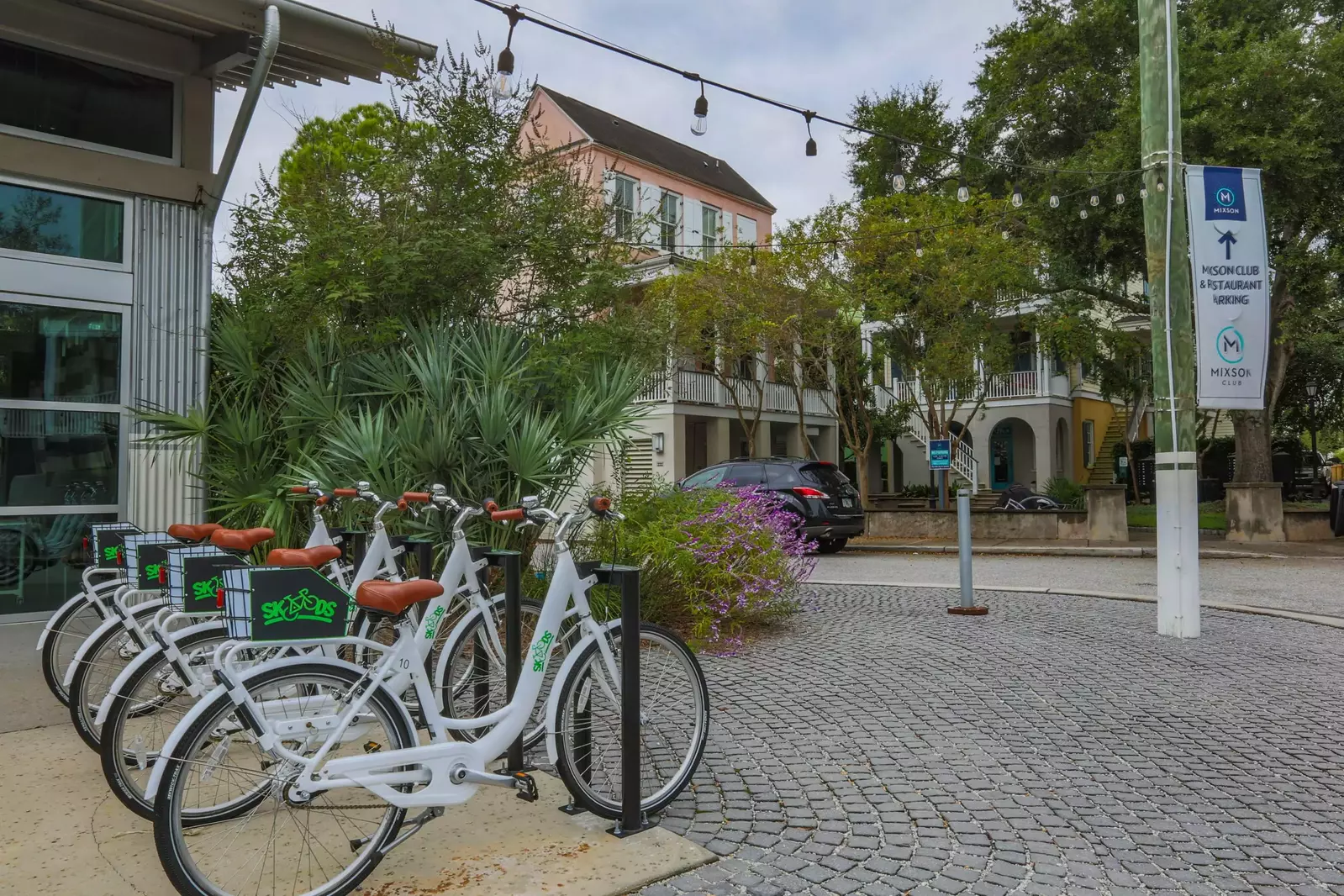 Bike rentals are available within the neighborhood.