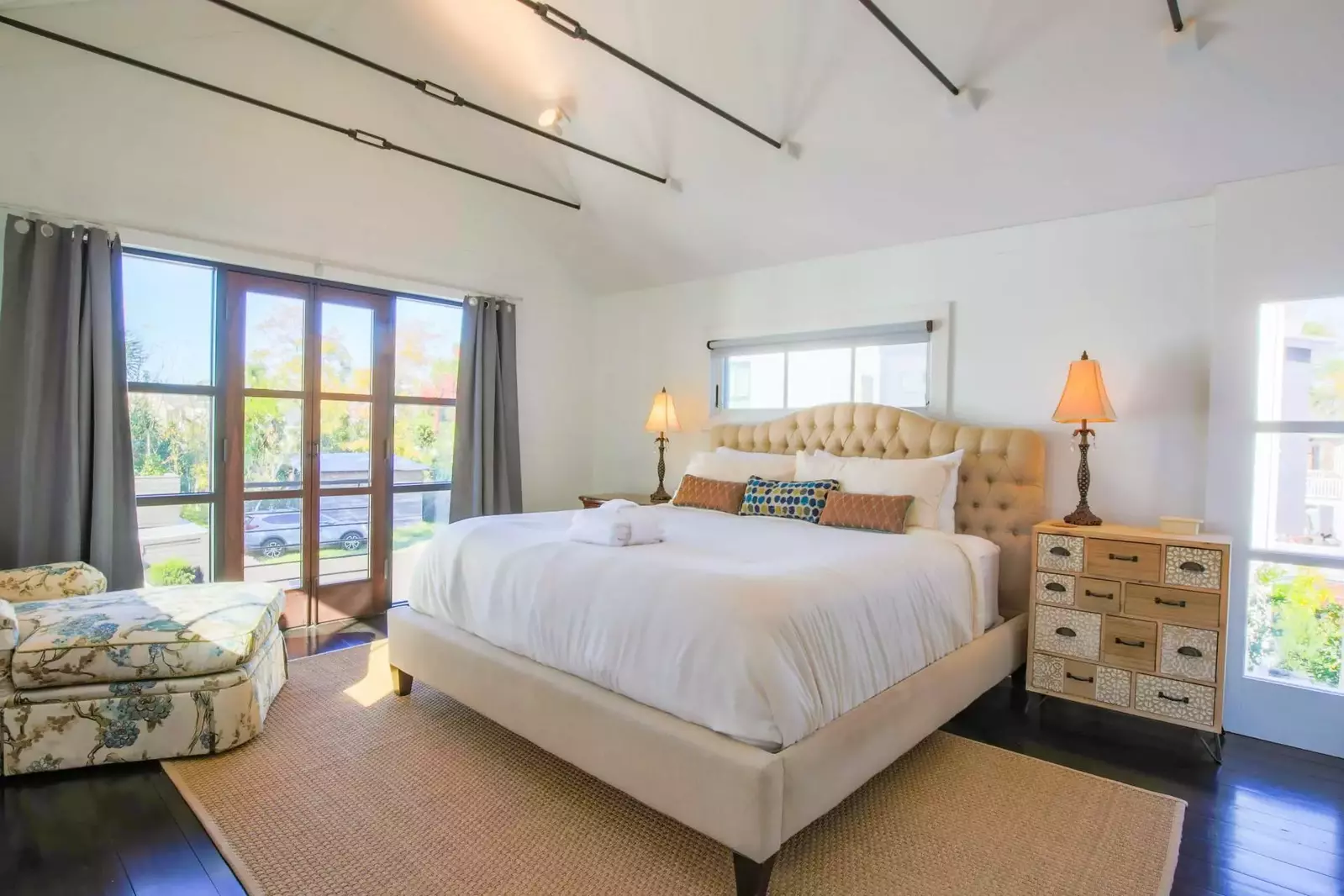 The two master suites are located on the home's second floor.