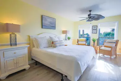 This condo receives terrific natural light through its oceanside windows and sliding glass doors.