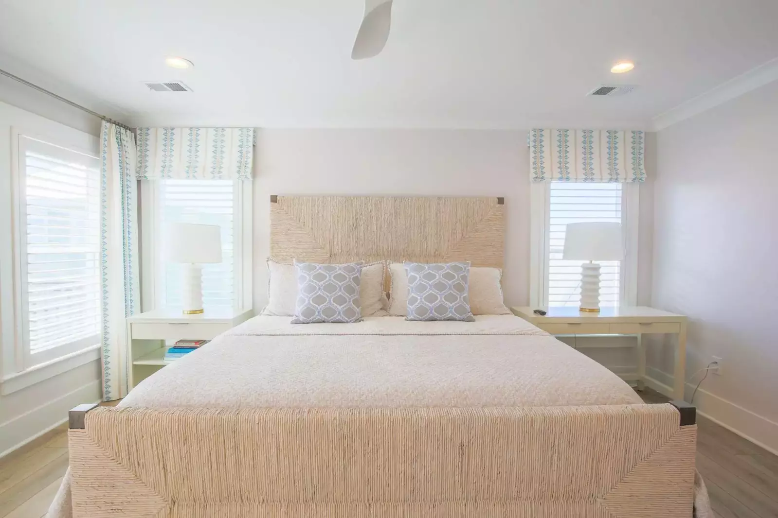 The master suite, which is located on the third floor, receives wonderful natural light.