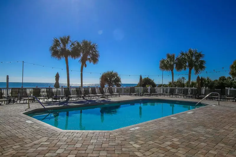 Both of the community pools are located alongside the beach and ocean.