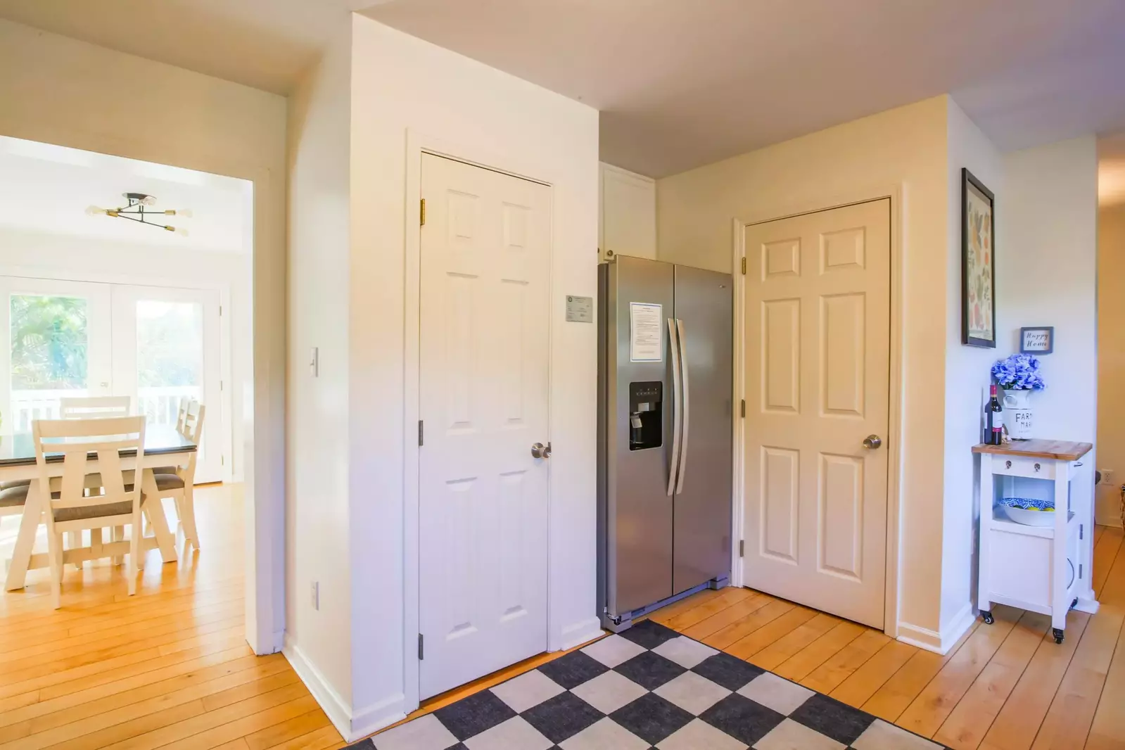 There is also a pantry as well as a laundry closet in the kitchen.
