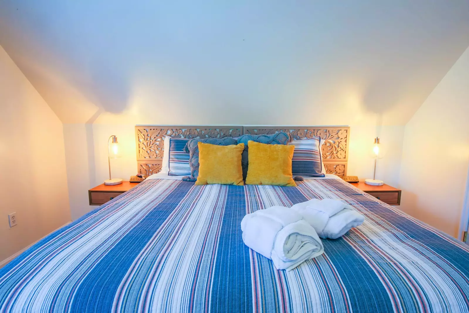 This second floor guest bedroom also features a king bed.