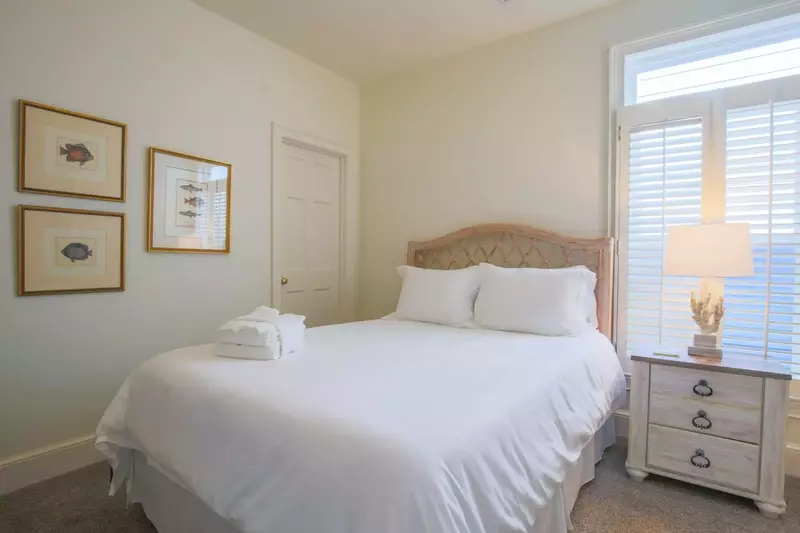 The third bedroom on the home's second floor also has an en suite bathroom.