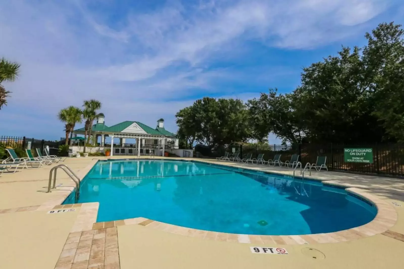 The Ocean Point community pool is one of the best community pools in all of Wild Dunes Resort.