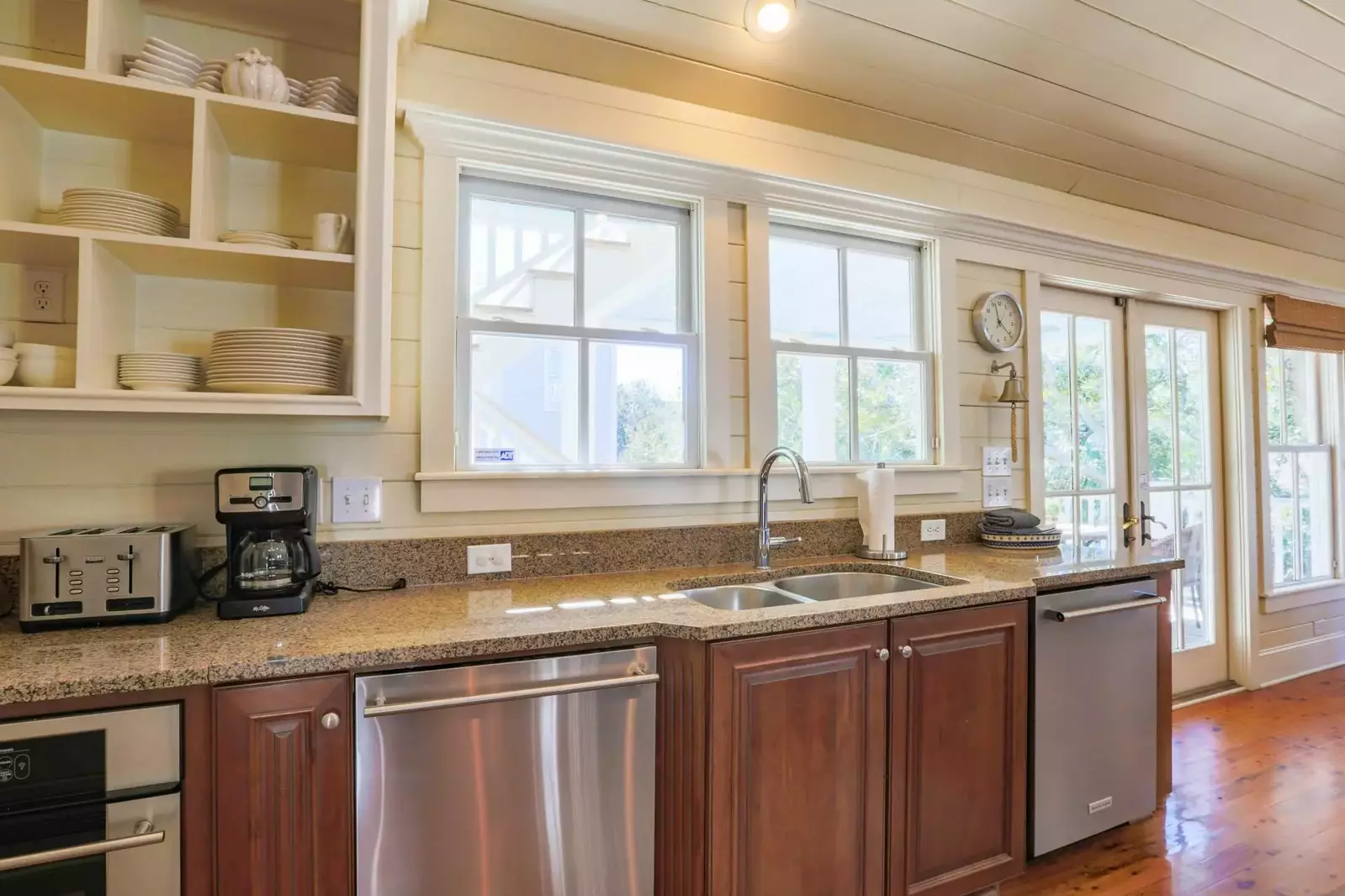 This terrific kitchen features two dishwashers and easy access to the grill & dining table on the exterior covered balcony.