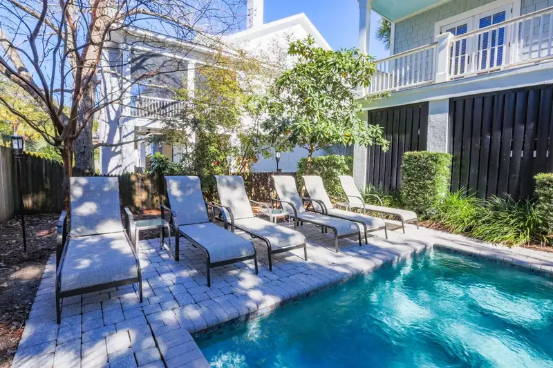 Sit poolside in one of our lounge chairs.