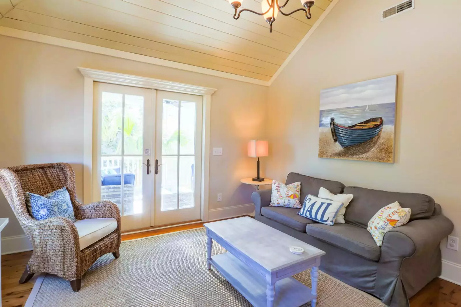 This is the perfect room for reading a book or sipping your morning coffee.