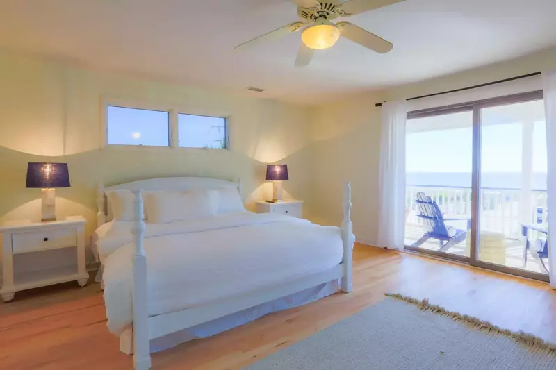 Two of The Penthouse bedrooms feature ocean views and access to the covered balcony.